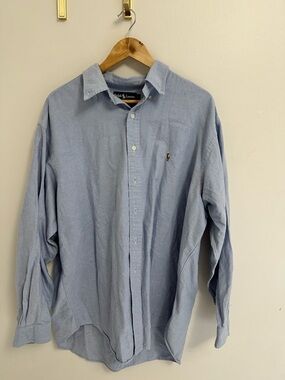 Ralph Lauren Light Blue Long-Sleeve Button-Down Shirt